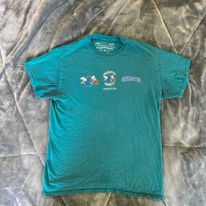 Mitchell & Ness Teal Charlotte Graphic Tee